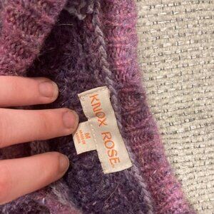 Purple knit sweater
